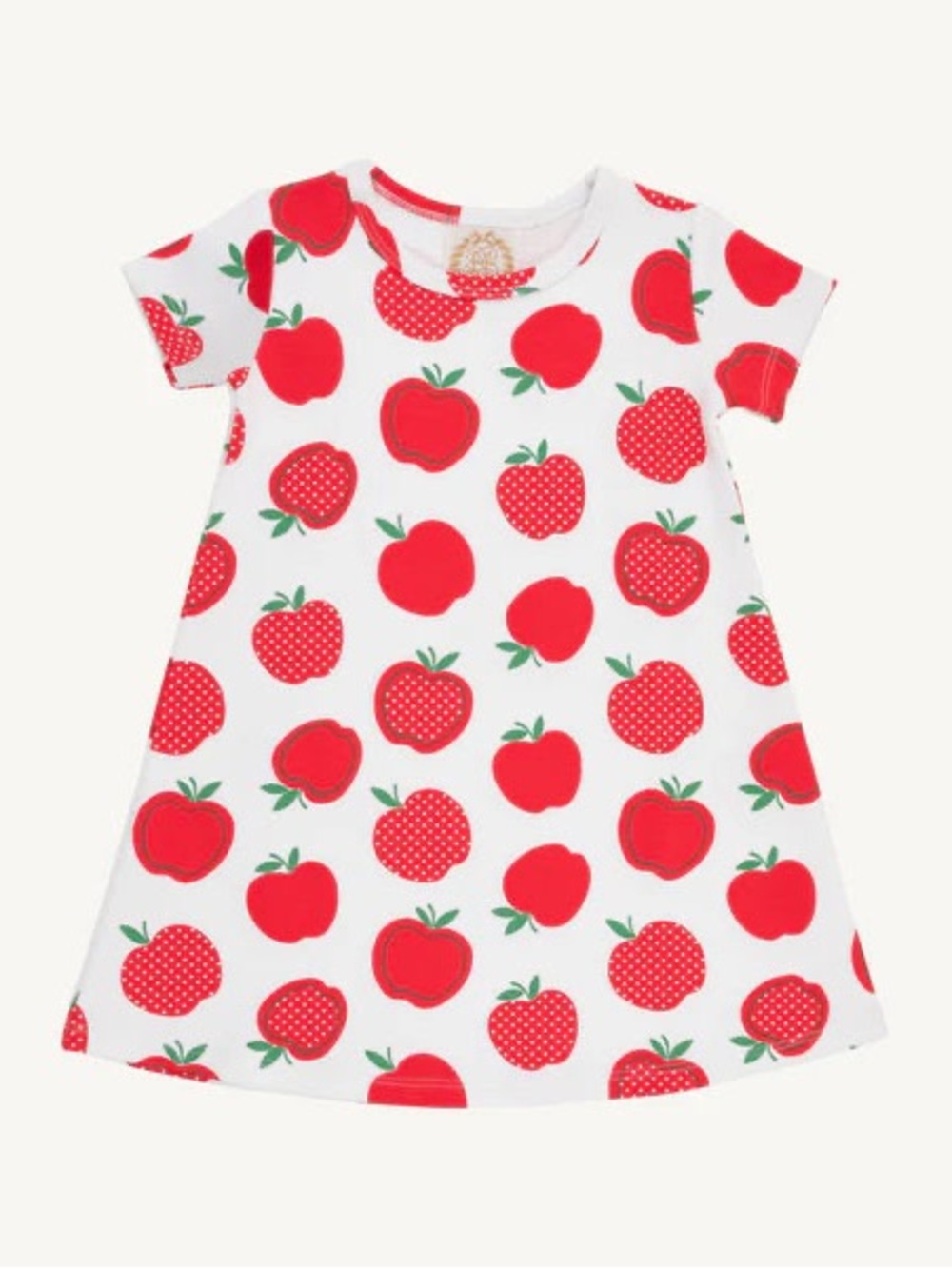 TBBC | Short Sleeve Polly Play Dress - Ardsley Park Apple (Heavy Weight)